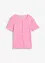T-shirt texturé et boutonné, bonprix