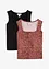 Lot de 2 débardeurs coton, bonprix