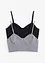Lot de 2 crop tops 100% coton, bonprix