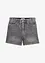 Short en jean taille haute, peu extensible, bonprix