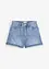 Short en jean taille haute, peu extensible, bonprix
