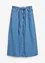 Jupe midi en jean taille mi-haute, toile super souple, bonprix