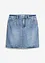 Jupe midi en jean, peu extensible, bonprix