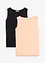 Lot de 2 hauts en viscose douce, bonprix