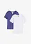 Lot de 2 T-shirts en viscose douce, bonprix