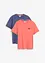 Lot de 2 t-shirts 100% coton, bonprix