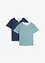 Lot de 2 T-shirts 2 en 1, bonprix