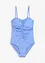 Maillot 1 pièce sculptant en matière brillante, maintien modéré, bonprix