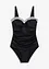 Maillot 1 pièce sculptant en polyamide recyclé, maintien léger, bonprix