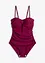 Maillot 1 pièce bandeau sculptant, maintien modéré, bonprix