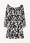 Robe imprimée col Bardot, bonprix