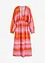 Robe midi en satin avec imprimé batik, bonprix