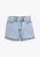Short en jean taille haute, peu extensible, bonprix