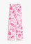 Pantalon large imprimé en viscose texturée, bonprix