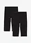 Lot de 2 leggings corsaire en coton mélangé extensible, bonprix