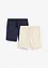 Lot de 2 shorts en jersey 100% coton, bonprix