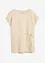 T-shirt 100% lin à finitions tissées, bonprix