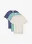 Lot de 3 T-shirts col V, bonprix