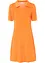 Robe longueur genou en tissu éponge avec col polo, bonprix