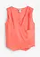 Blouse sans manches 100 % lin à encolure croisée, bonprix