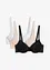 Lot de 3 soutiens-gorge push-up à armatures, bonprix