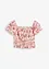 Blouse à encolure Bardot, 100% coton, bonprix