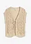 Gilet sans manches en maille ajourée, bonprix