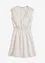 Robe en lin mélangé à finitions effilochées, bonprix