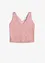 Crop top au décolleté plongeant, bonprix