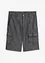 Short cargo long en chambray, Regular, bonprix