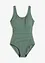 Maillot 1 pièce sculptant, maintien léger, avec plis décoratifs, bonprix