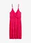 Robe courte en matière brillante et plissée, bonprix