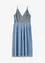 Robe midi à jupe plissée et sequins brodés, bonprix