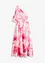 Robe asymétrique en satin brillant, bonprix