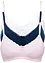 Lot de 3 soutiens-gorge coton sans armatures, bonprix
