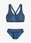 Bikini brassière (ens. 2 pces) aspect jean, bonprix