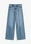 Jean large taille mi-haute, longueur sol, peu extensible, bonprix