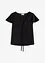 Blouse légèrement brillante à mancherons volantés, bonprix