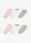 Lot de 6 socquettes coton, bonprix