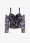 Haut col Bardot en mesh, bonprix