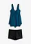 Tankini long (ens. 2 pces) avec base en zigzag, bonprix