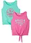 Lot de 2 tops 100% coton, bonprix