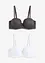 Lot de 2 soutiens-gorge balconnets avec dentelle, bonprix