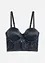 Soutien-gorge balconnet en polyamide brillant avec dentelle à franges, bonprix
