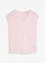 Blouse manches courtes en satin brillant, bonprix