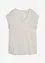 Blouse manches courtes en satin brillant, bonprix