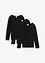 Lot de 3 T-shirts manches 100% coton, bonprix
