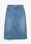 Jupe en jean extensible, taille haute, bonprix