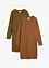 Robes en jersey coton extensible par lot de 2, bonprix