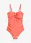 Maillot 1 pièce sculptant effet croisé, maintien modéré, bonprix